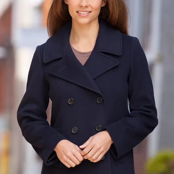 Ginny Loro Piana Wool Pea Coat