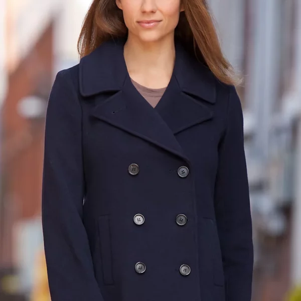 Ginny Loro Piana Wool Pea Coat US