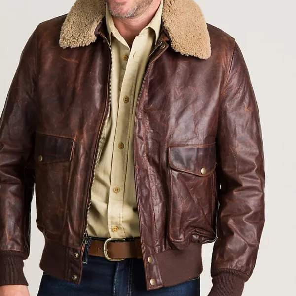 Heroes A-2 Vintage Style Leather Flight Bomber Jacket