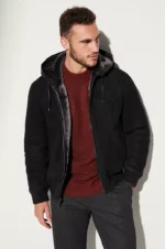 Luke Hooded Merino Shearling Sheepskin Jacket
