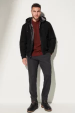 Luke Hooded Merino Shearling Sheepskin Jacket USA
