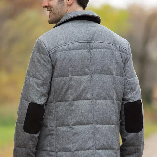 Men's Logan Wool-Blend Pea Coat with Down Lining US