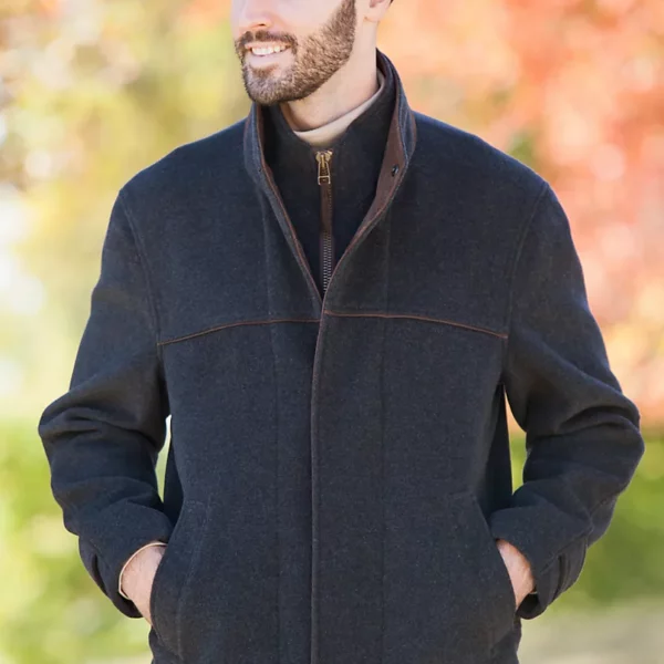 Men's Windy City Cashmere-Blend Wool Coat
