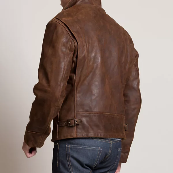 Nick Heavy Duty Nubuck Leather Motorcycle Jacket US