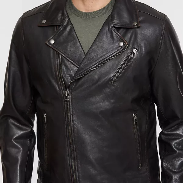 Renegade Goatskin Leather Moto Jacket US