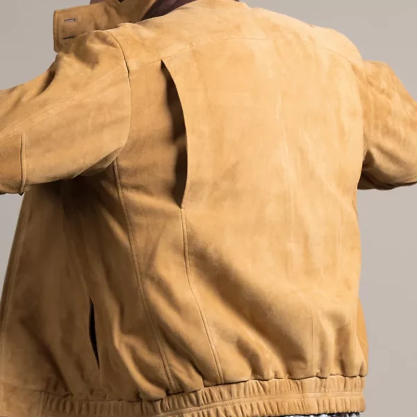 San Diego Lambskin Suede Leather Bomber Jacket US