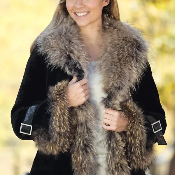 Women's Athena Mouton Sheepskin Coat