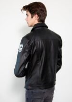 Mens Black Future Trunks Dragon Ball Leather Jacket