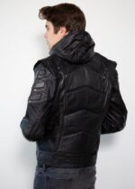 Mens Blackout Armor Leather Jacket Limited Edition United States
