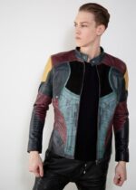 Mens Boba Fett Mandalorian Bounty Hunter Leather Jacket USA