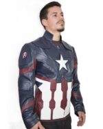 Mens Captain Star Spangled America Leather Jacket US