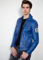 Mens Future Trunks Dragon Ball Leather Jacket US