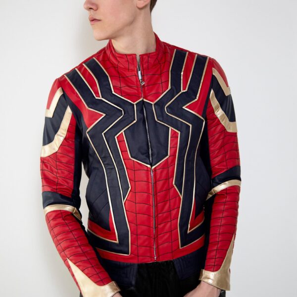 Mens Iron Infinity Leather Jacket