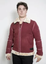 Mens Red Suede Spirited Ryan Reynolds Jacket USA