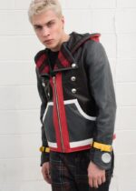 Mens Sora Kingdom Hearts Leather Jacket