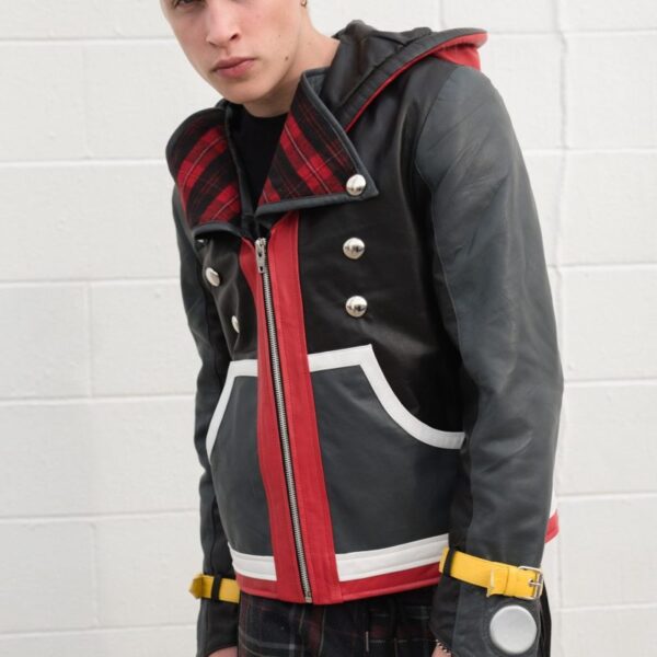 Mens Sora Kingdom Hearts Leather Jacket