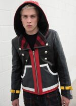 Mens Sora Kingdom Hearts Leather Jacket US