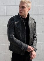 Mens Transformers Autobot Shield Black Armor Leather Jacket USA