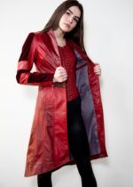 scarlet witch red leather jacket