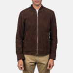 Blain Mocha Suede Bomber Jacket United States