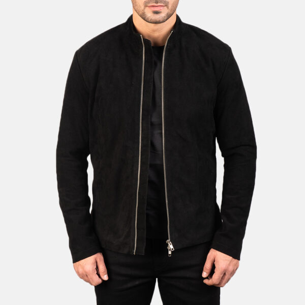 Black Suede Leather Jacket