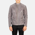 Damian Grey Suede Biker Jacket United States