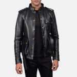 Germain Black Leather Jacket United States
