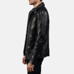 Legacy Black Leather Biker Jacket USA