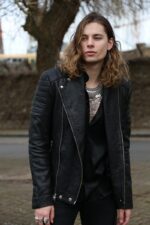 Mens Alternative Sam Quilted Leather Jacket Black US