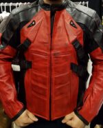 Mens Deadpool Leather Motorcycle Jacket