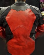 Mens Deadpool Leather Motorcycle Jacket US