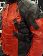 Mens Deadpool Leather Motorcycle Jacket USA