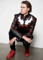 Mens Maximum Carnage Red Leather Jacket USA