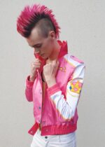 Mens Pink Racing Princess Bomber Jacket USA