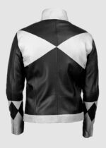 Mens Power Rangers Classic Leather Jacket Black US