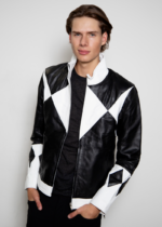 Mens Power Rangers Classic Leather Jacket Black USA