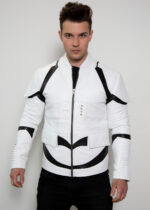 Mens Storm Trooper Armor White Jacket