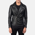 Noah Black Leather Biker Jacket United States