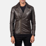 Noah Brown Leather Biker Jacket United States