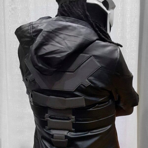 Overwatch Reaper Leather Coat Cloak Cosplay Costume