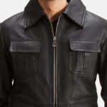 Raven Black Leather Jacket USA