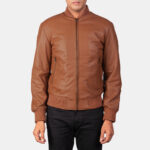Shane Brown Leather Bomber Jacket United States