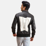 Black and White Leather Jacket