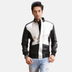 Black and White Leather Jacket