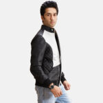 Black and White Leather Jacket