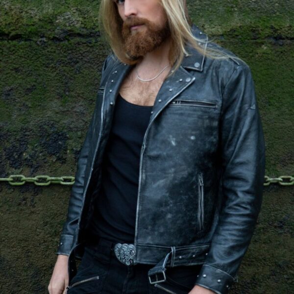 Tunnel Snakes Rule Fallout Leather Motorcycle Jacket