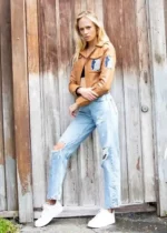 Womens Attack on Titan Scout Regiment Leather Jacket