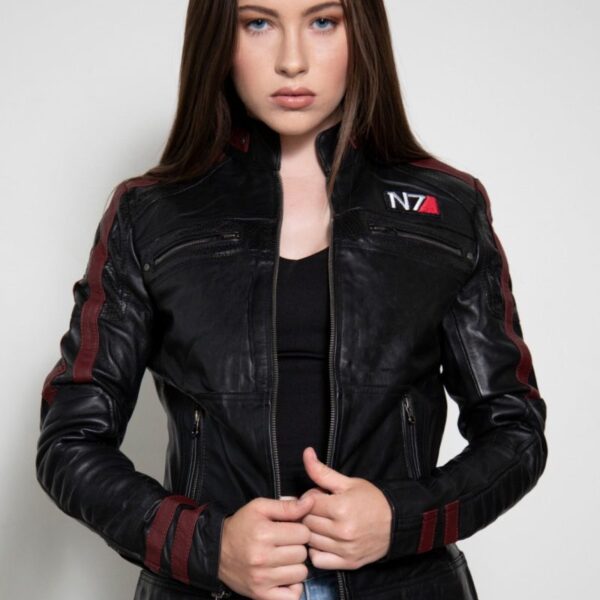 Womens Commander Shepard Mass Effect Leather Jacket