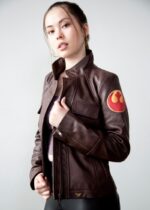 Womens Poe Dameron Rebel Alliance Leather Jacket