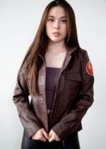 Womens Poe Dameron Rebel Alliance Leather Jacket US